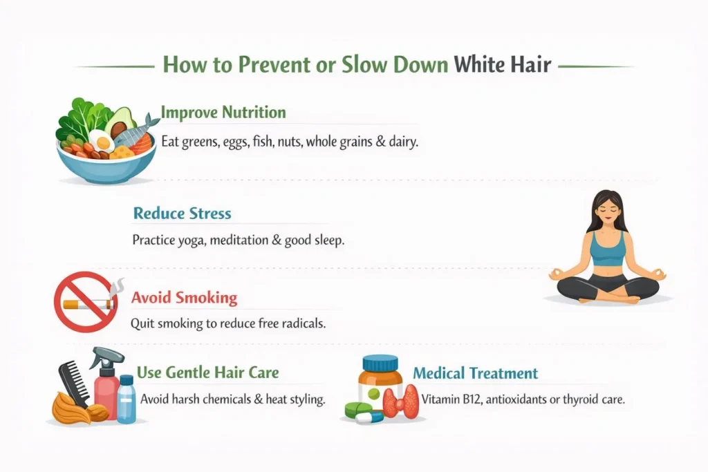 white hair in early life